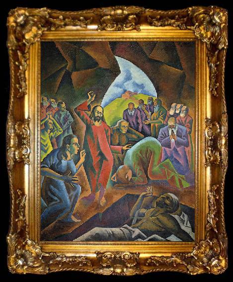 framed  Bohumil Kubista The Raising of Lazarus, ta009-2
